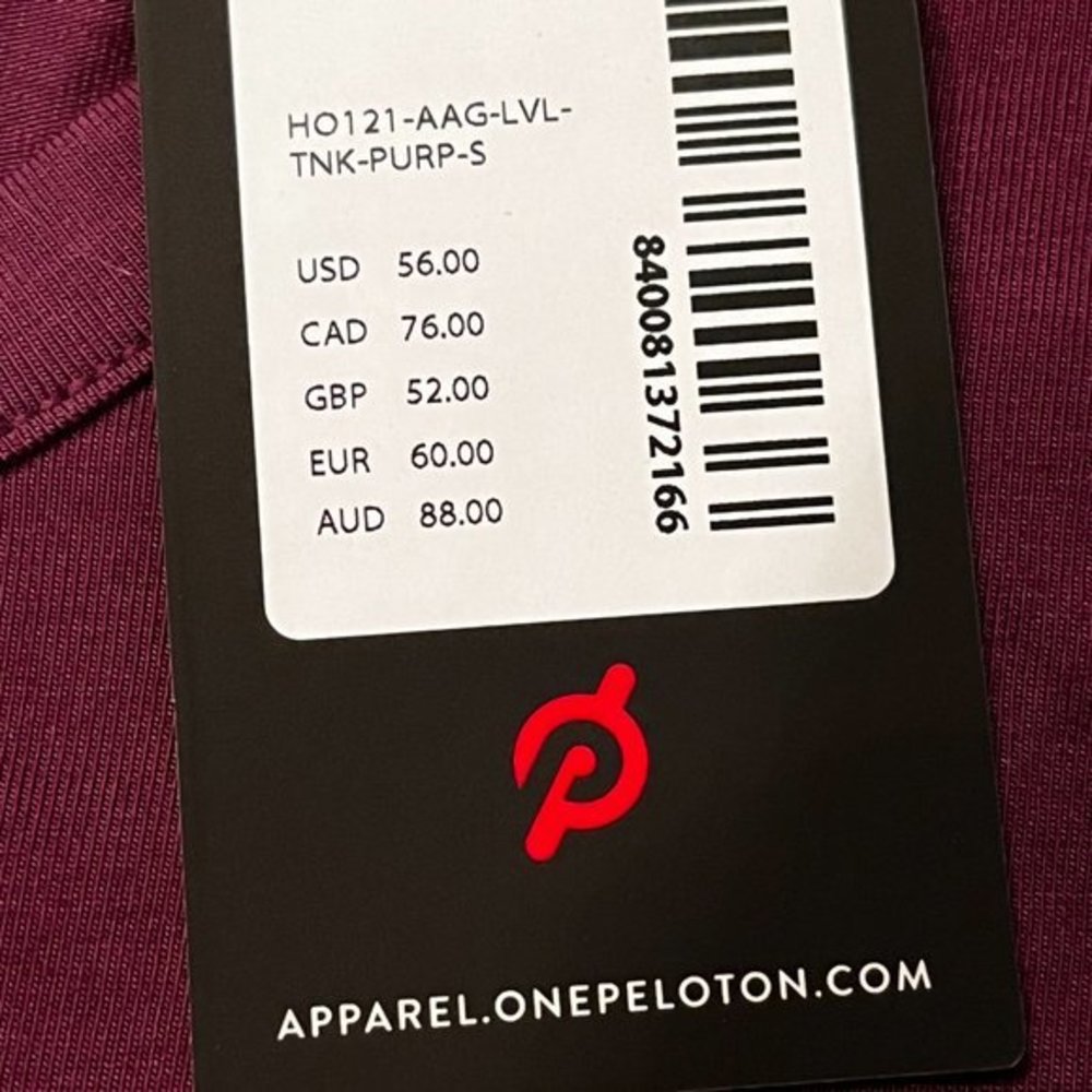 Peloton Level Up Racerback Tank (NWT Size Small / Purple) - Picture 4 of 8